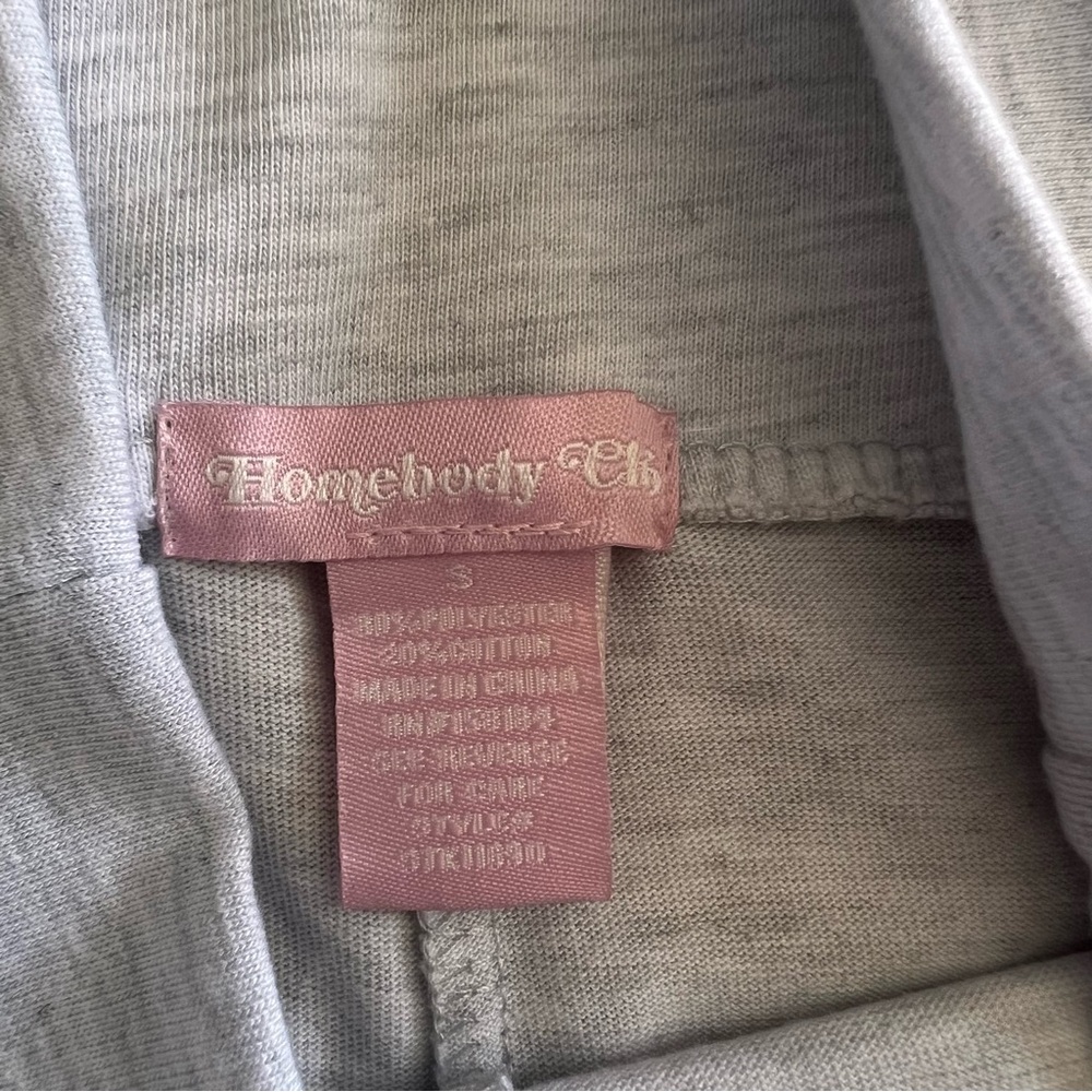 NWT Homebody Club Womens Gray Zip Hooded Sweater Pants Lounge Set‎ Size S - Picture 13 of 15